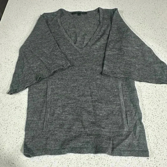 ALDO FERNANDO pure alpaca gray sweater size Small EUC - Picture 4 of 6